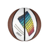 Mini Ballon De Basket Illustration de bande dessinée en Xylophone (Vertical)