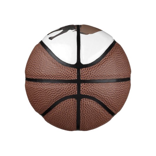 Mini Ballon De Basket Illustration de bison (Droite)