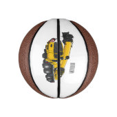 Mini Ballon De Basket Illustration de camion de grue (Vertical)