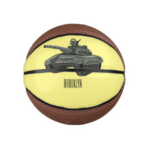 Mini Ballon De Basket Illustration de caricature de réservoir