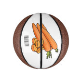 Mini Ballon De Basket Illustration de carotte (Vertical)