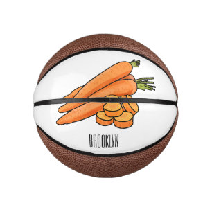 Mini Ballon De Basket Illustration de carotte