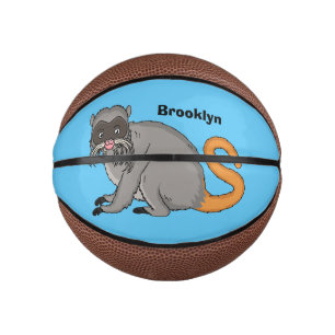 Mini Ballon De Basket Illustration de cartoon du Tamarin empereur mignon