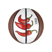 Mini Ballon De Basket Illustration de chili (Vertical)