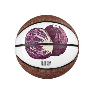 Mini Ballon De Basket Illustration de chou rouge