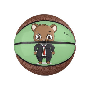 Mini Ballon De Basket Illustration de dessin animé de rat mignon