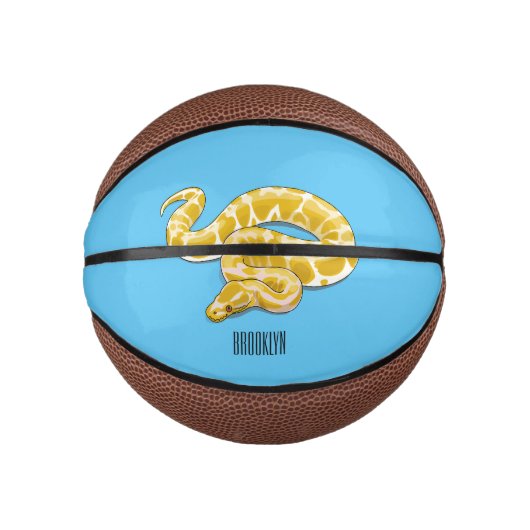 Mini Ballon De Basket illustration de dessin animé de serpent python bir (Devant)