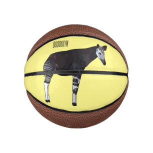 Mini Ballon De Basket illustration de dessin animé okapi