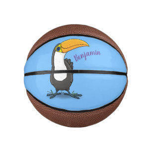 Mini Ballon De Basket Illustration de dessin humoristique du toucan joye
