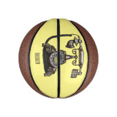 Mini Ballon De Basket Illustration de dessin téléphonique (Vertical)
