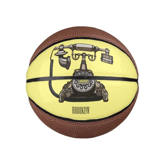 Mini Ballon De Basket Illustration de dessin téléphonique (Devant)