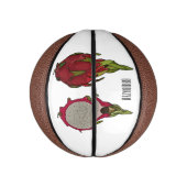 Mini Ballon De Basket Illustration de dragon fruit (Vertical)