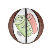 Mini Ballon De Basket Illustration de gâteau suisse roll / roll (Vertical)