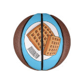Mini Ballon De Basket Illustration de gaufre (Vertical)