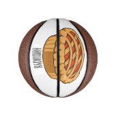Mini Ballon De Basket Illustration de la caricature à tarte (Vertical)
