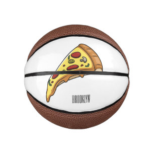 Mini Ballon De Basket Illustration de la pizza