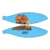 Mini Ballon De Basket Illustration de lézard à col frisé (Panneaux)