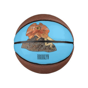 Mini Ballon De Basket Illustration de lézard à col frisé