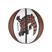 Mini Ballon De Basket Illustration de lézard géant affamé (Vertical)