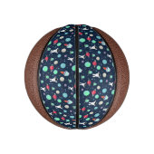 Mini Ballon De Basket Illustration de motif spatial (Vertical)