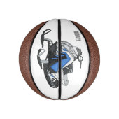 Mini Ballon De Basket Illustration de motoneige (Vertical)