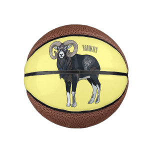 Mini Ballon De Basket Illustration de mouflon, mouton