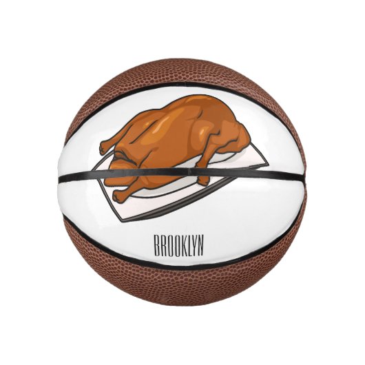 Mini Ballon De Basket Illustration de Peking duck (Devant)