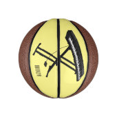 Mini Ballon De Basket Illustration de piano clavier (Vertical)