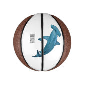 Mini Ballon De Basket Illustration de requin marteau (Vertical)