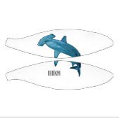 Mini Ballon De Basket Illustration de requin marteau (Panneaux)