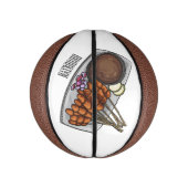 Mini Ballon De Basket Illustration de Satay (Vertical)