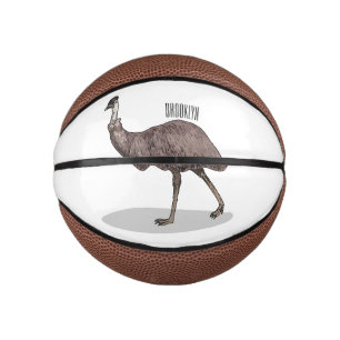 Mini Ballon De Basket Illustration d'Emu bird