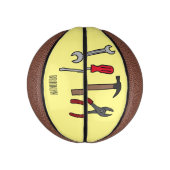 Mini Ballon De Basket Illustration des outils de menuiserie (Vertical)