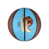 Mini Ballon De Basket Illustration d'escargot (Vertical)