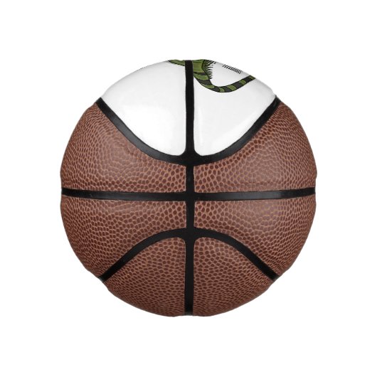 Mini Ballon De Basket Illustration d'Iguana (Droite)