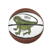 Mini Ballon De Basket Illustration d'Iguana (Devant)