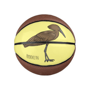 Mini Ballon De Basket Illustration d'oiseau Hamerkop