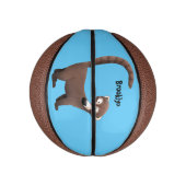 Mini Ballon De Basket Illustration drôle curieuse de dessin animé de coa (Vertical)