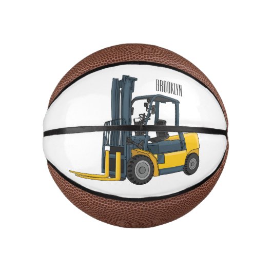 Mini Ballon De Basket Illustration du chariot élévateur (Devant)