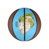 Mini Ballon De Basket Illustration du chou-fleur (Vertical)