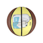 Mini Ballon De Basket Illustration du lait (Vertical)