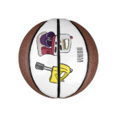 Mini Ballon De Basket Illustration du mixer (Vertical)