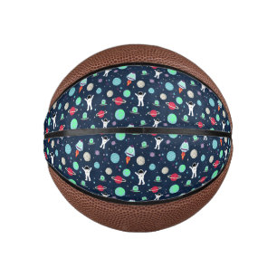 Mini Ballon De Basket Illustration du Motif spatial