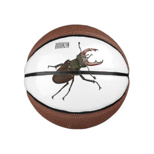 Mini Ballon De Basket Illustration du scarabée de stade