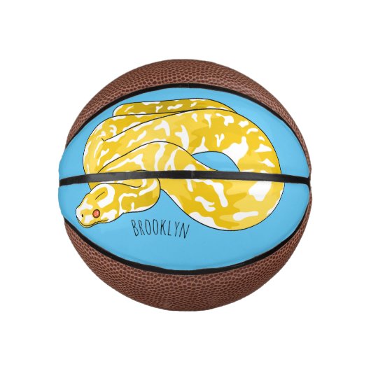 Mini Ballon De Basket Illustration du serpent python birman (Devant)