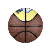 Mini Ballon De Basket Illustration d'un bus moderne bleu mignon (Droite)