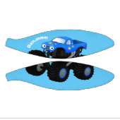 Mini Ballon De Basket Illustration d'un camion monstre bleu mou (Panneaux)