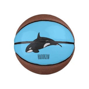 Mini Ballon De Basket Illustration d'une baleine tueuse