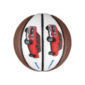 Mini Ballon De Basket Illustration d'une camionnette rouge mou (Vertical)