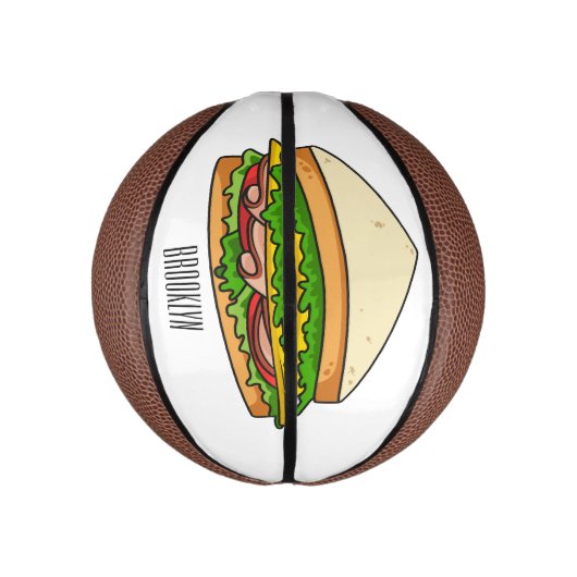 Mini Ballon De Basket Illustration Sandwich (Vertical)